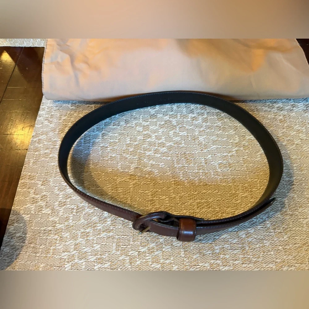 Calvin Klein genuine leather womens belt Sz M - Picture 9 of 12